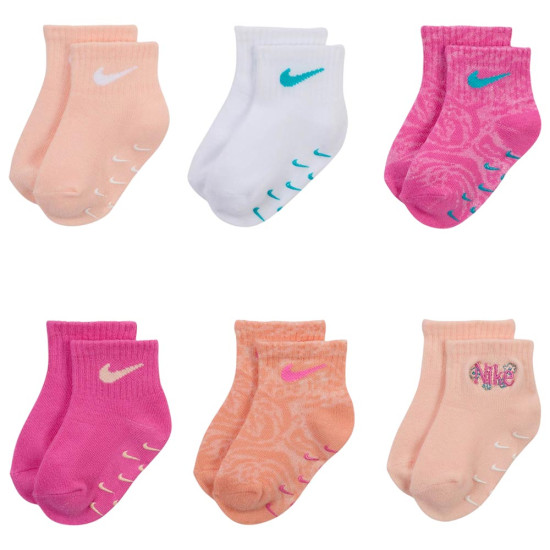 Nike Βρεφικές κάλτσες Wild Flower Gripper Socks 6 pairs Nike Βρεφικές κάλτσες Wild Flower Gripper Socks 6 pairs